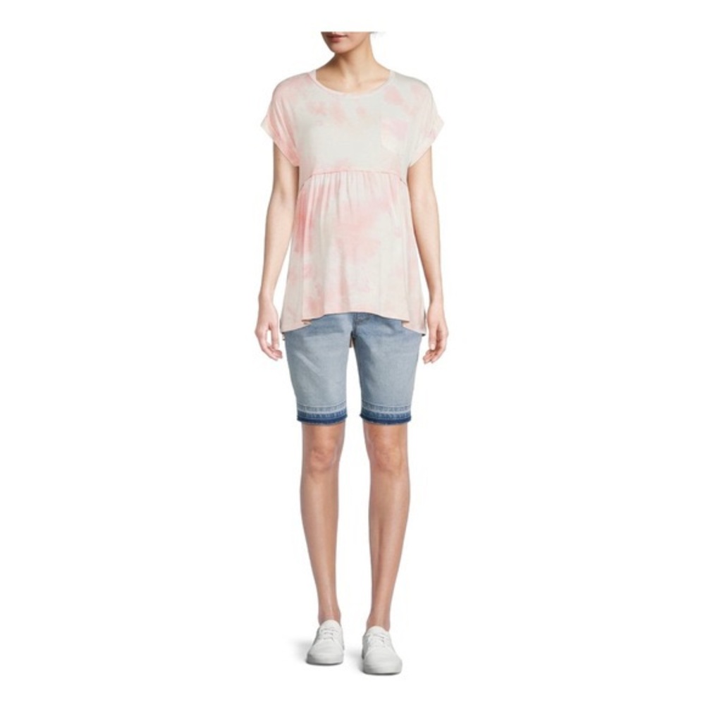 Time And Tru Women's Maternity Babydoll T-Shirt Tie dyed large - Picture 5 of 9